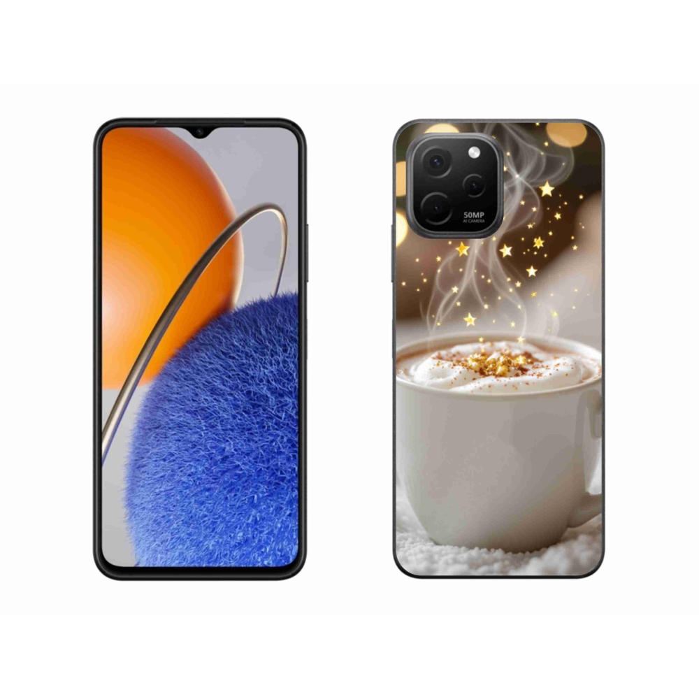 Gelový kryt mmCase na Huawei Nova Y61 - vánoční horký nápoj
