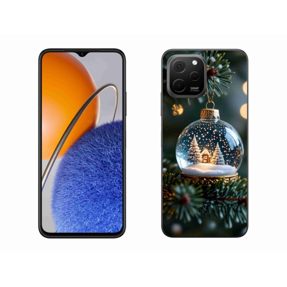 Gelový kryt mmCase na Huawei Nova Y61 - vánoční koule 2