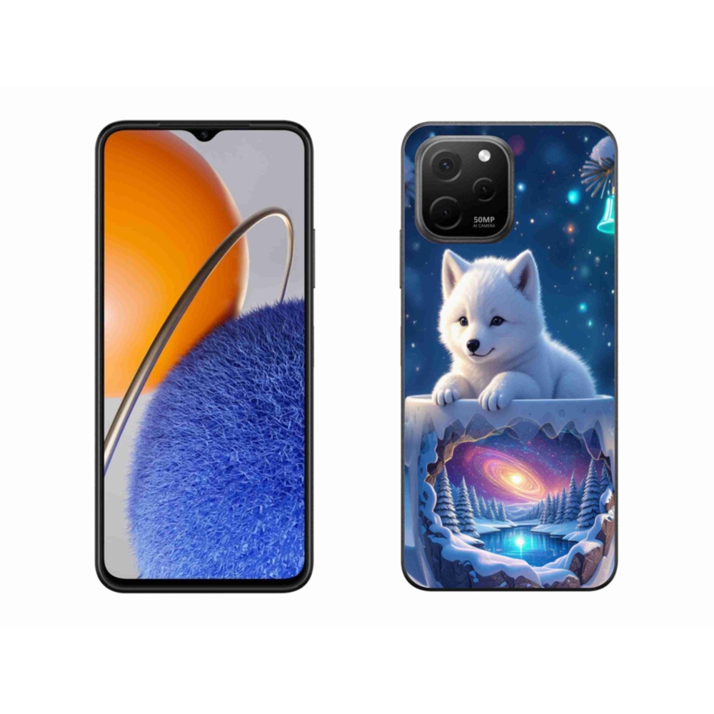 Gelový kryt mmCase na Huawei Nova Y61 - vánoční štěně