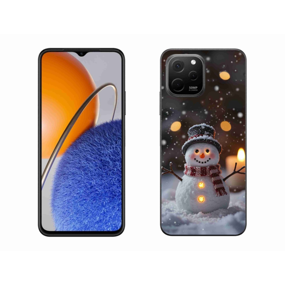 Gelový kryt mmCase na Huawei Nova Y61 - veselý sněhulák