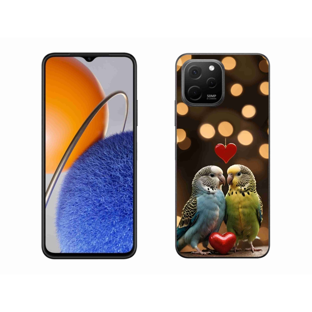 Gelový kryt mmCase na Huawei Nova Y61 - zamilovaní papoušci