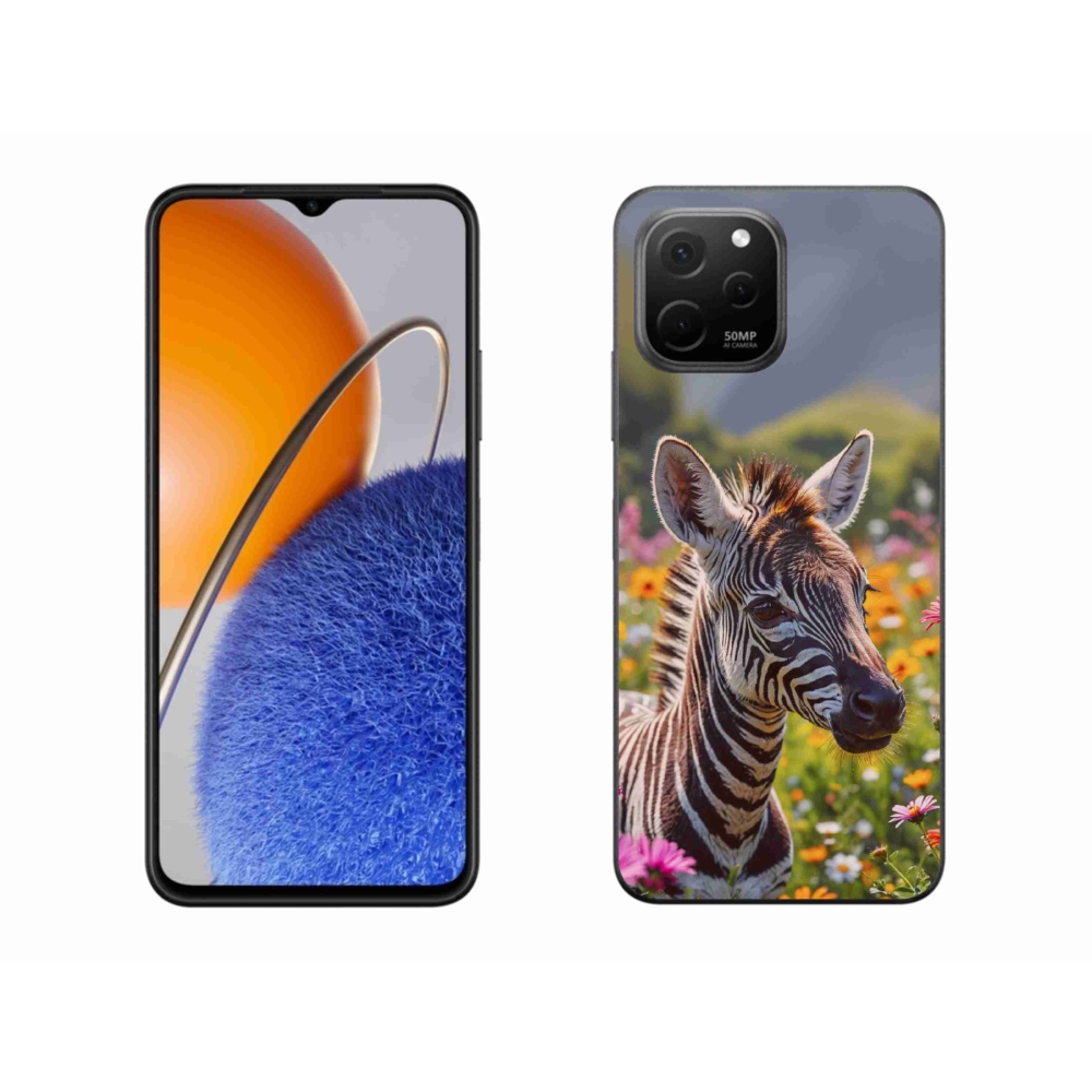 Gelový kryt mmCase na Huawei Nova Y61 - zebra na louce