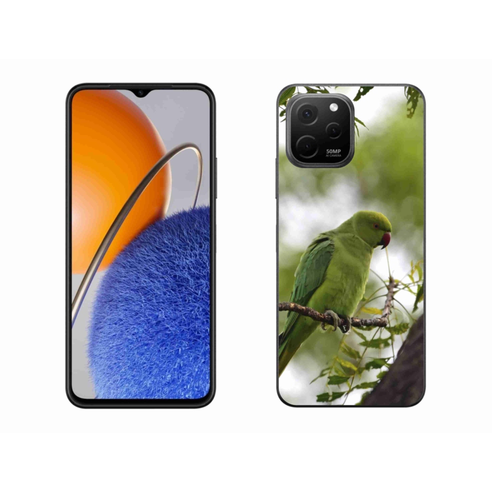 Gelový kryt mmCase na Huawei Nova Y61 - zelený papoušek