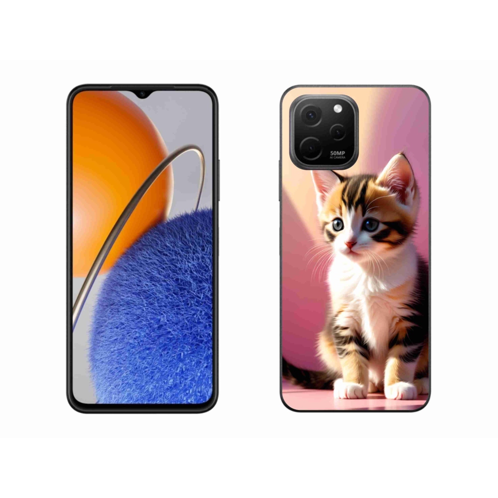 Gelový kryt mmCase na Huawei Nova Y61 - zvědavé kotě 2