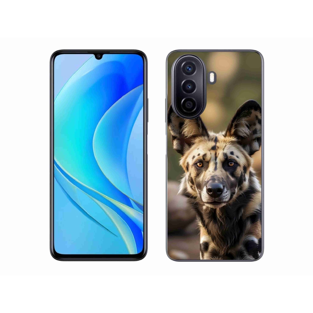 Gelový kryt mmCase na Huawei Nova Y70 - africký divoký pes