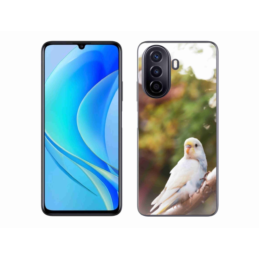 Gelový kryt mmCase na Huawei Nova Y70 - andulka bílá