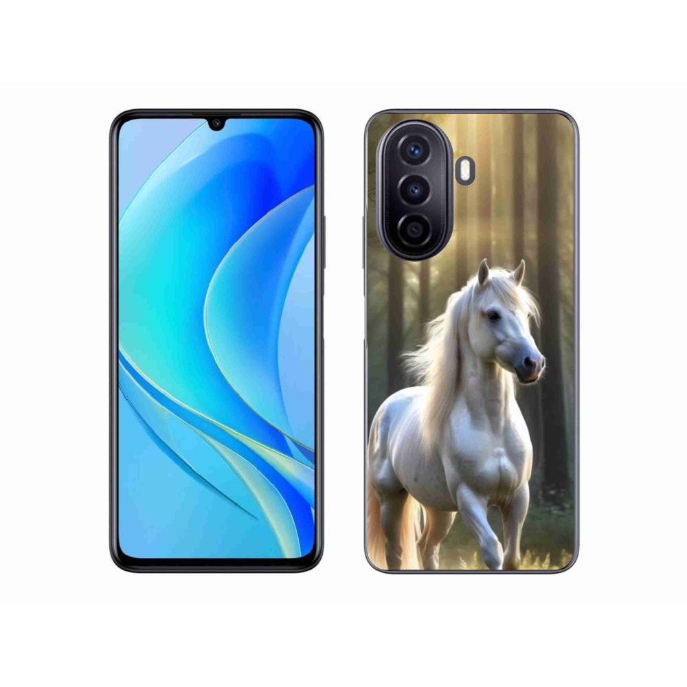 Gelový kryt mmCase na Huawei Nova Y70 - bílý kůň 3