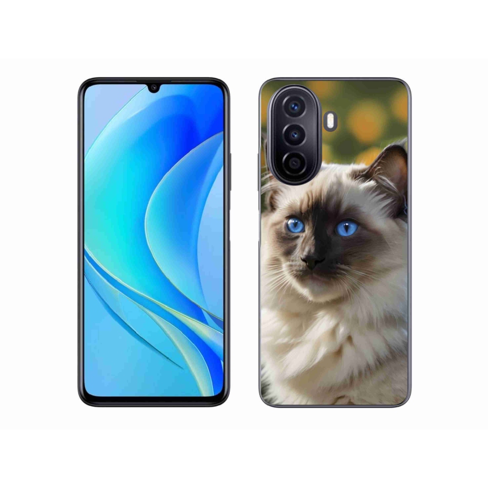 Gelový kryt mmCase na Huawei Nova Y70 - bílý ragdoll