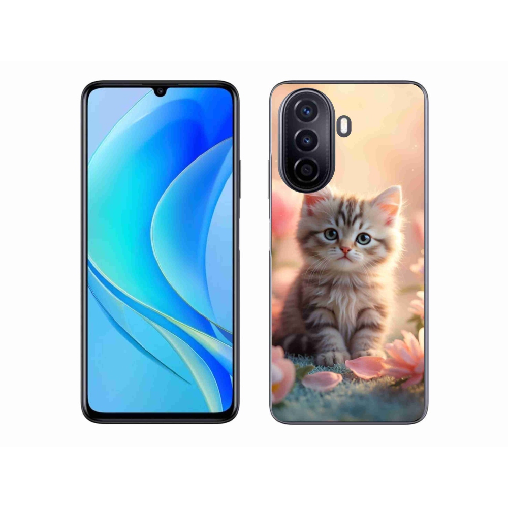 Gelový kryt mmCase na Huawei Nova Y70 - černé kotě 2