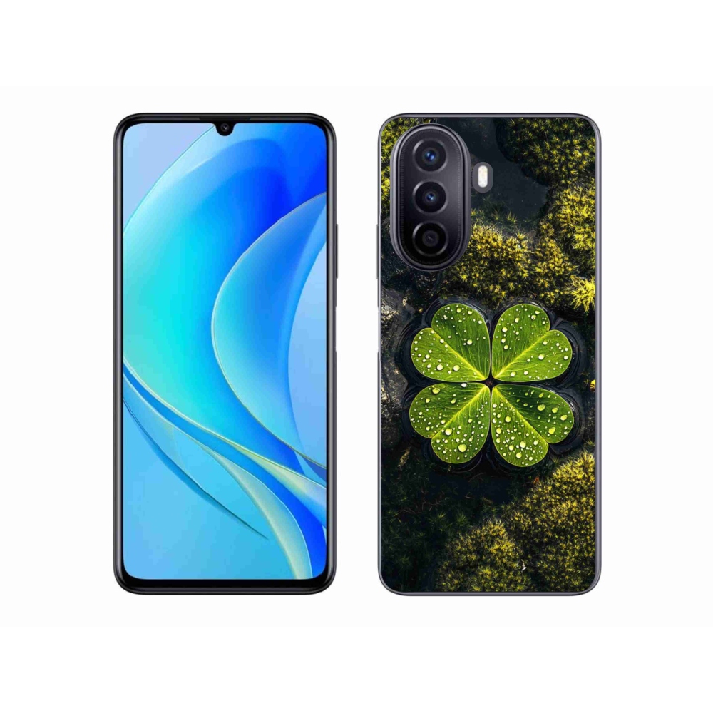 Gelový kryt mmCase na Huawei Nova Y70 - čtyřlístek