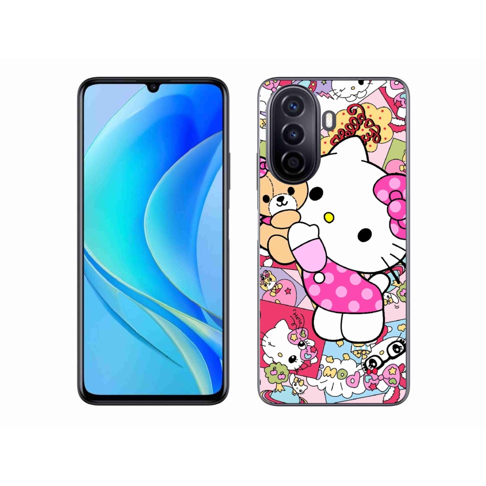 Gelový kryt mmCase na Huawei Nova Y70 - cute kitty