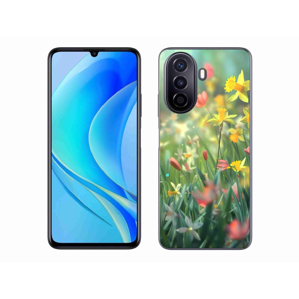 Gelový kryt mmCase na Huawei Nova Y70 - jarní květy