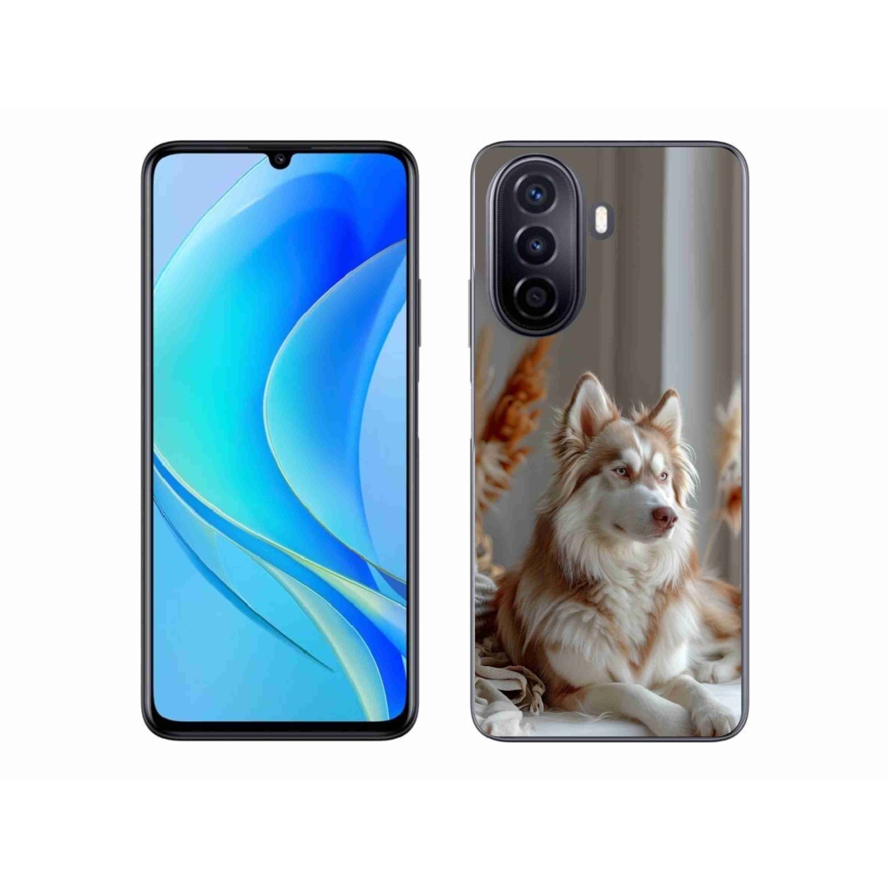 Gelový kryt mmCase na Huawei Nova Y70 - klidný sibiřský husky
