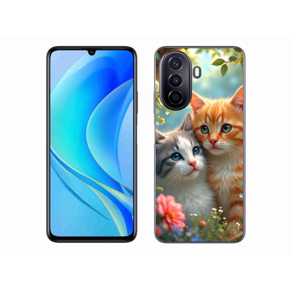 Gelový kryt mmCase na Huawei Nova Y70 - kočičí láska 2