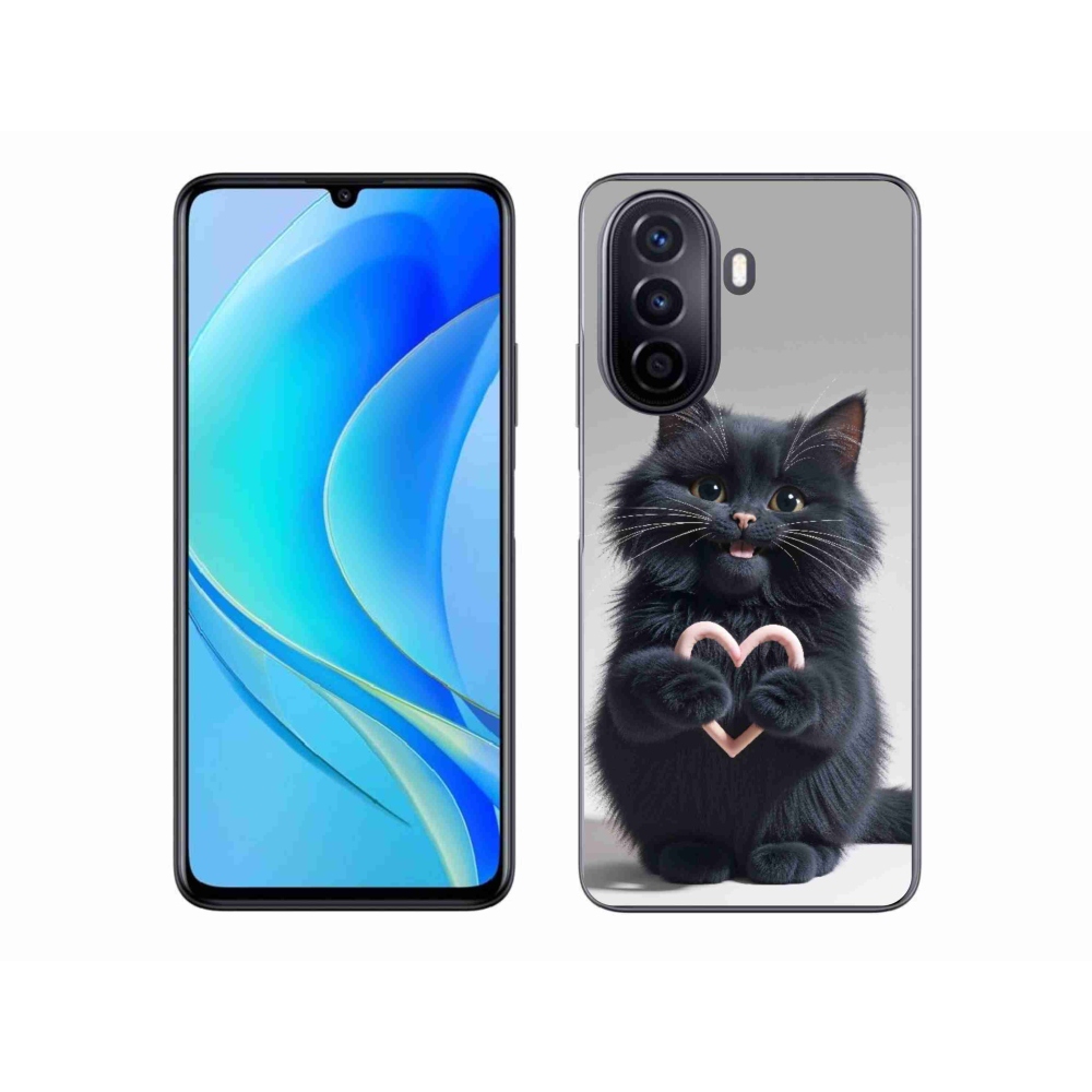 Gelový kryt mmCase na Huawei Nova Y70 - kočičí láska 3