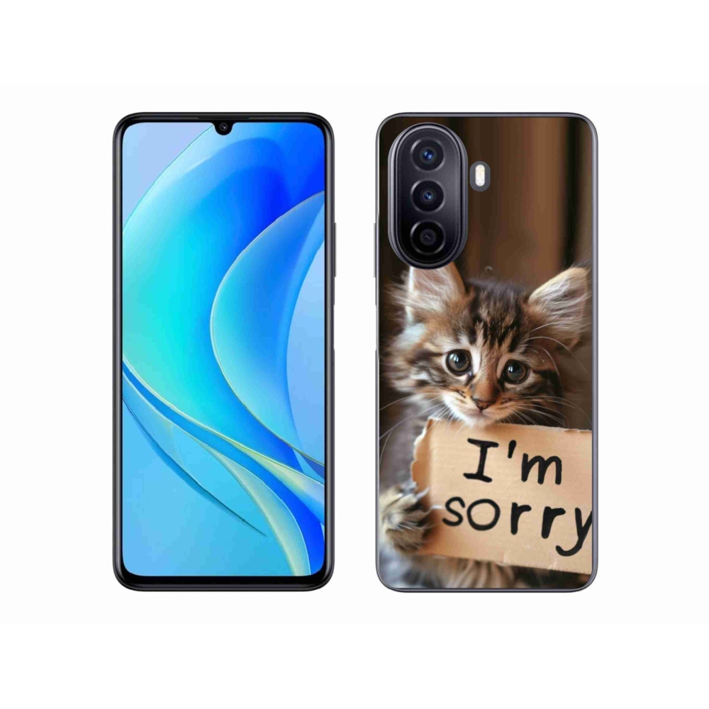 Gelový kryt mmCase na Huawei Nova Y70 - kočíčí omluva