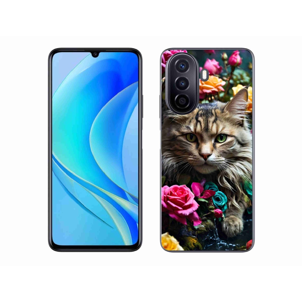 Gelový kryt mmCase na Huawei Nova Y70 - kočíčí pohled 2
