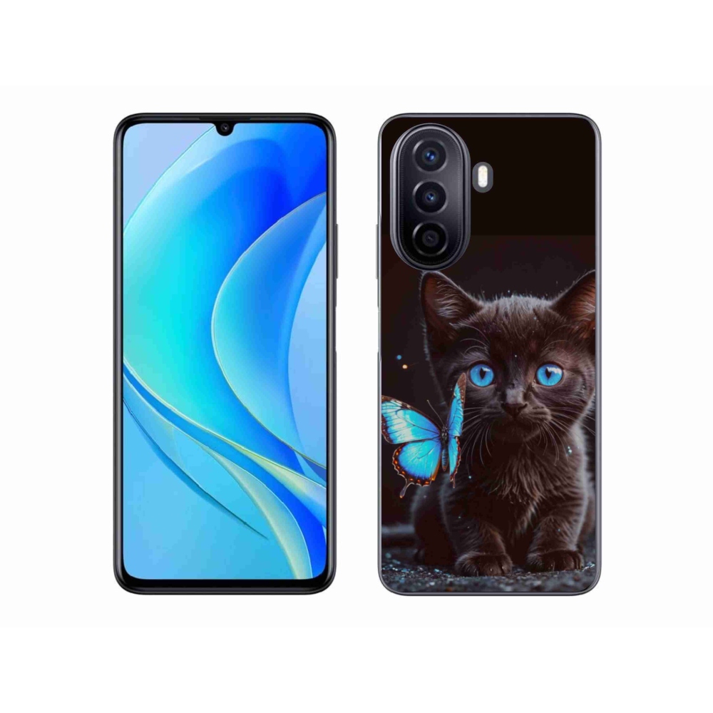 Gelový kryt mmCase na Huawei Nova Y70 - kočičí pohled 3