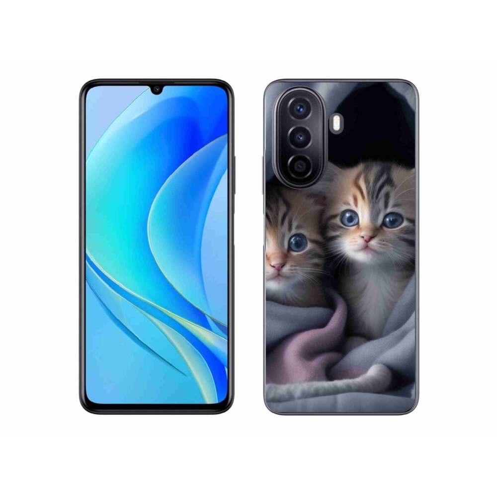Gelový kryt mmCase na Huawei Nova Y70 - kotě s kloboukem