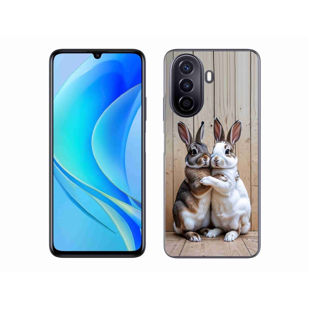 Gelový kryt mmCase na Huawei Nova Y70 - králičí pár