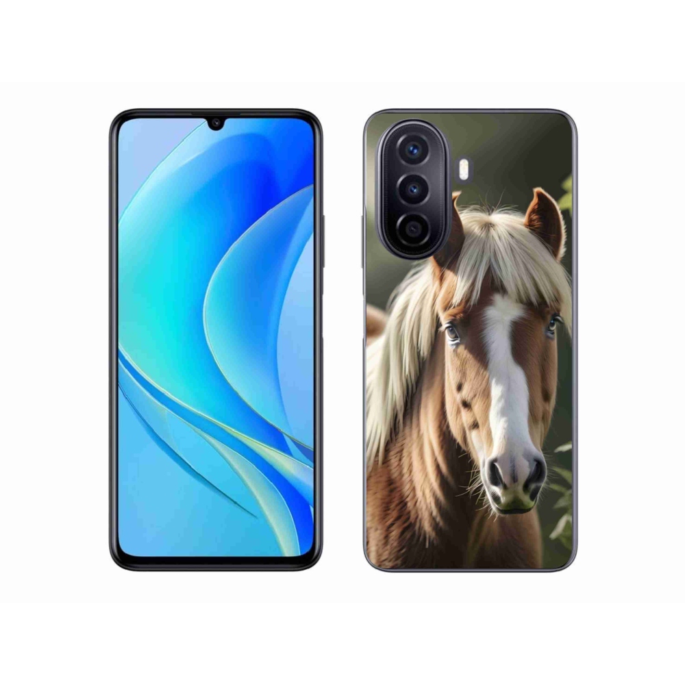 Gelový kryt mmCase na Huawei Nova Y70 - kůň se světlou hřívou