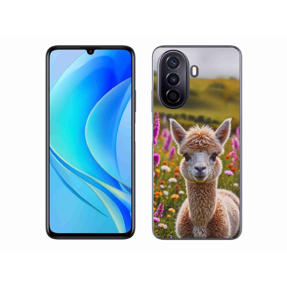 Gelový kryt mmCase na Huawei Nova Y70 - lama na louce