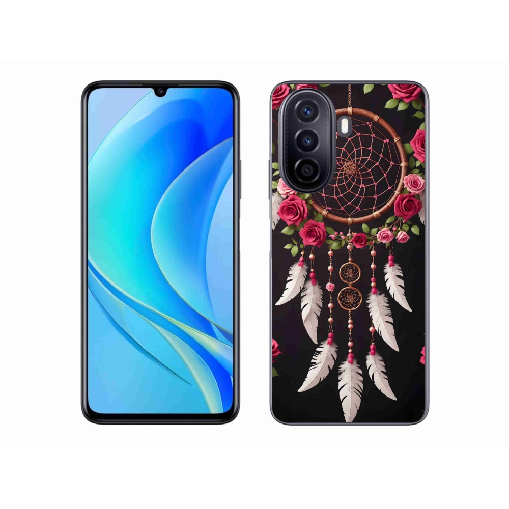 Gelový kryt mmCase na Huawei Nova Y70 - lapač snů s růžemi