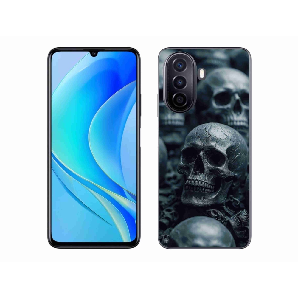 Gelový kryt mmCase na Huawei Nova Y70 - lebka 2