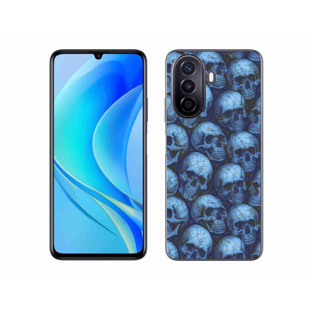 Gelový kryt mmCase na Huawei Nova Y70 - lebky