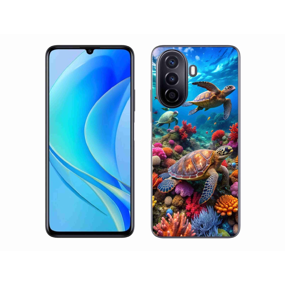 Gelový kryt mmCase na Huawei Nova Y70 - mořský svět 2