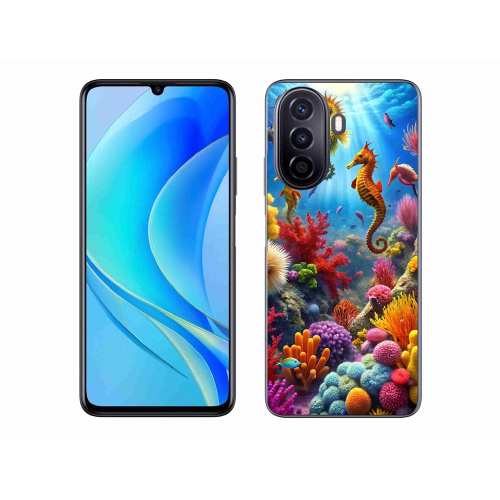 Gelový kryt mmCase na Huawei Nova Y70 - mořský svět 3