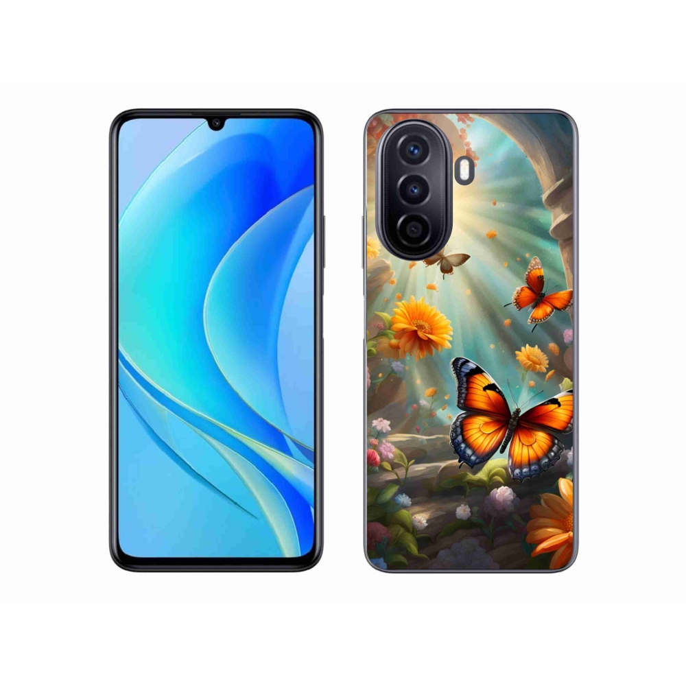Gelový kryt mmCase na Huawei Nova Y70 - motýlí zahrada 2