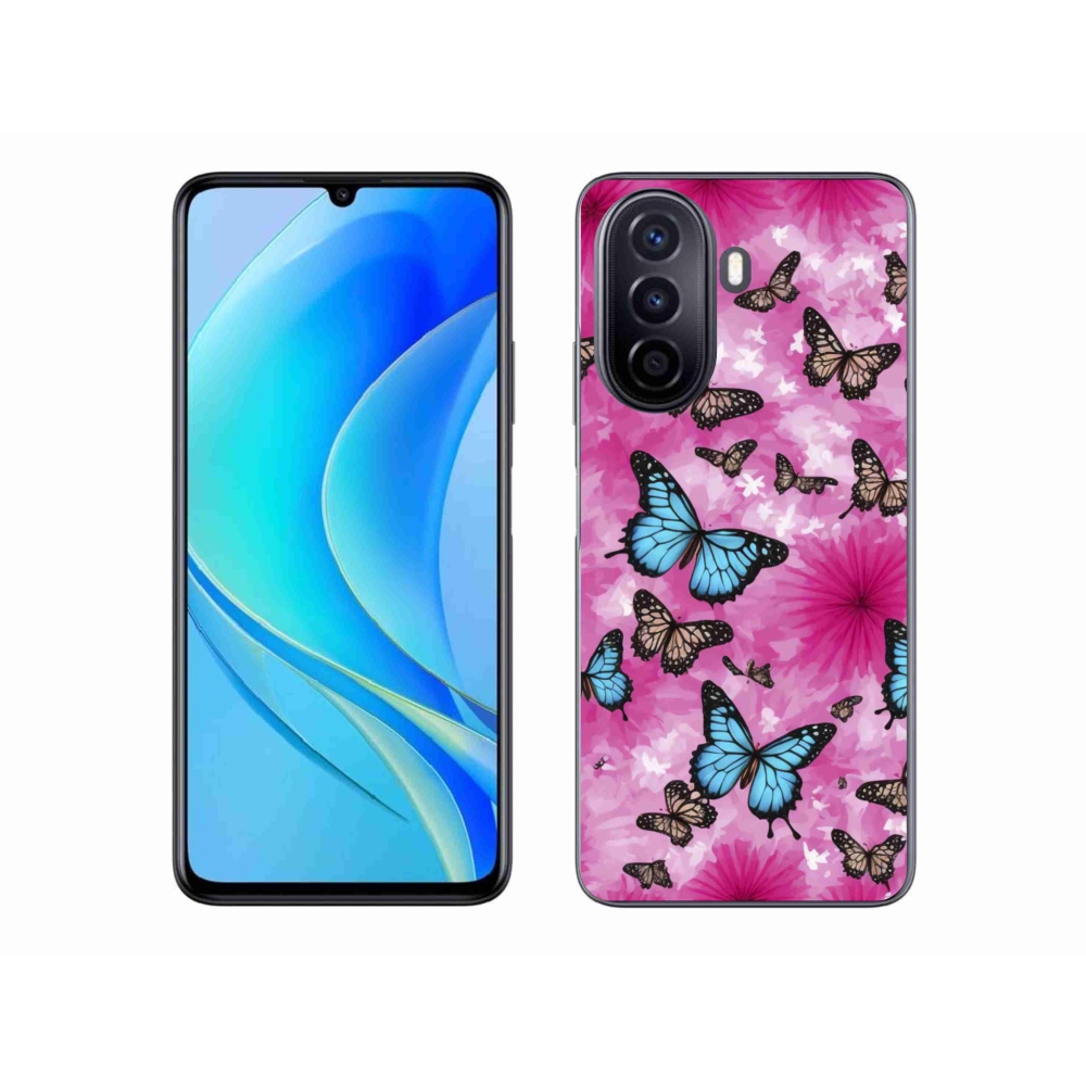 Gelový kryt mmCase na Huawei Nova Y70 - motýlí zahrada