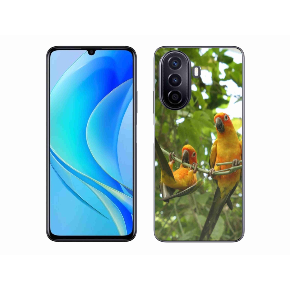Gelový kryt mmCase na Huawei Nova Y70 - papoušci aratingy