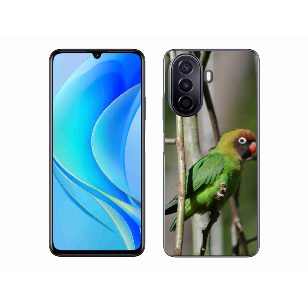Gelový kryt mmCase na Huawei Nova Y70 - papoušek agapornis