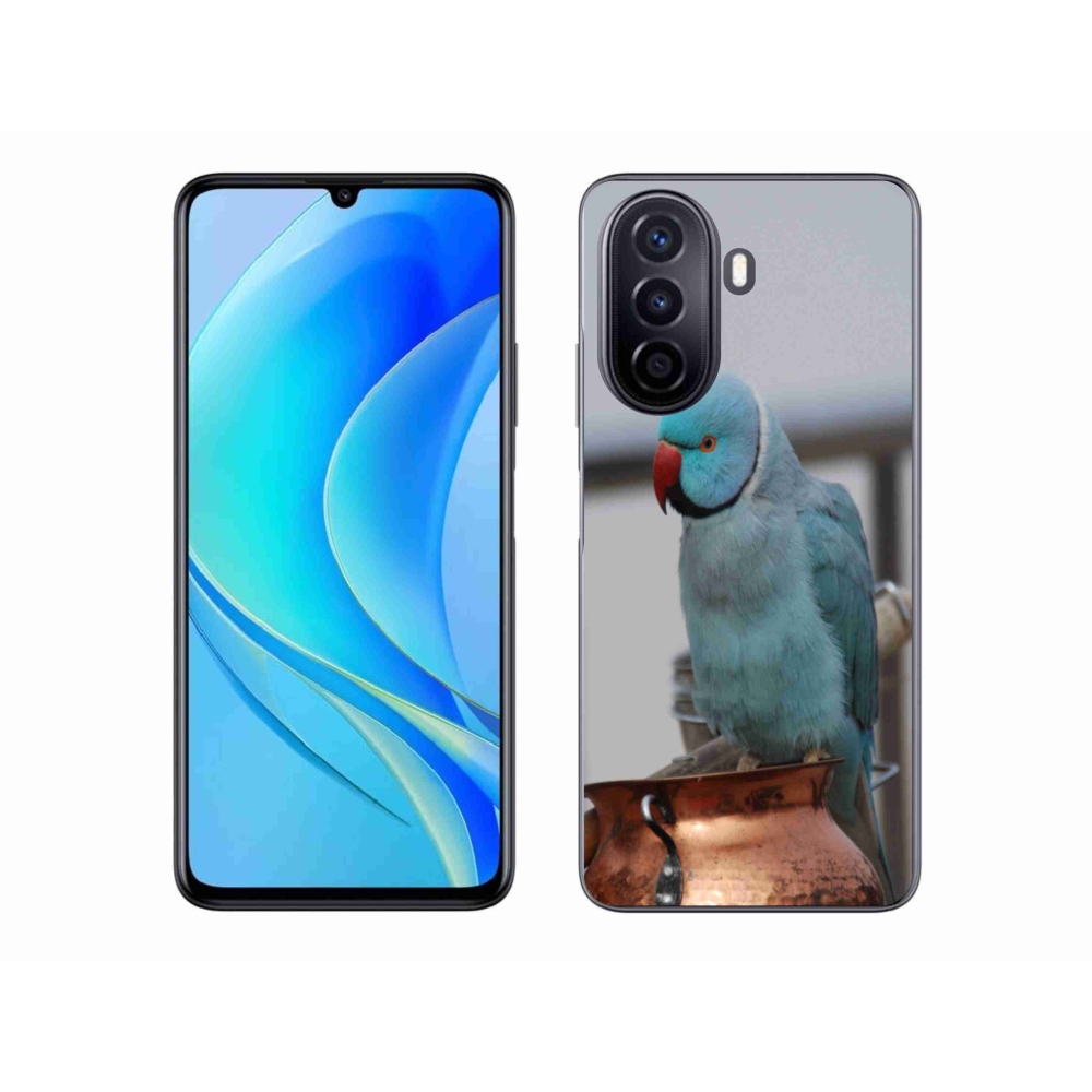 Gelový kryt mmCase na Huawei Nova Y70 - papoušek alexandr modrý