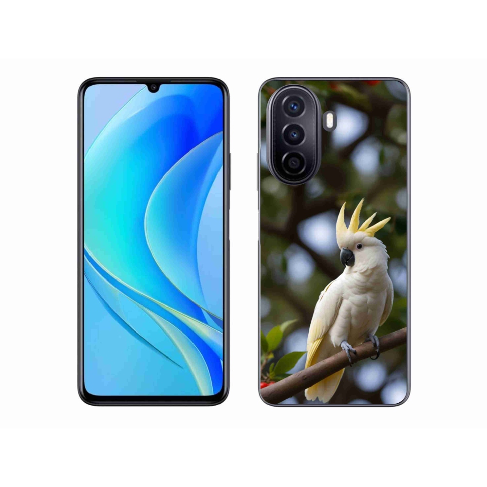 Gelový kryt mmCase na Huawei Nova Y70 - papoušek kakadu 3