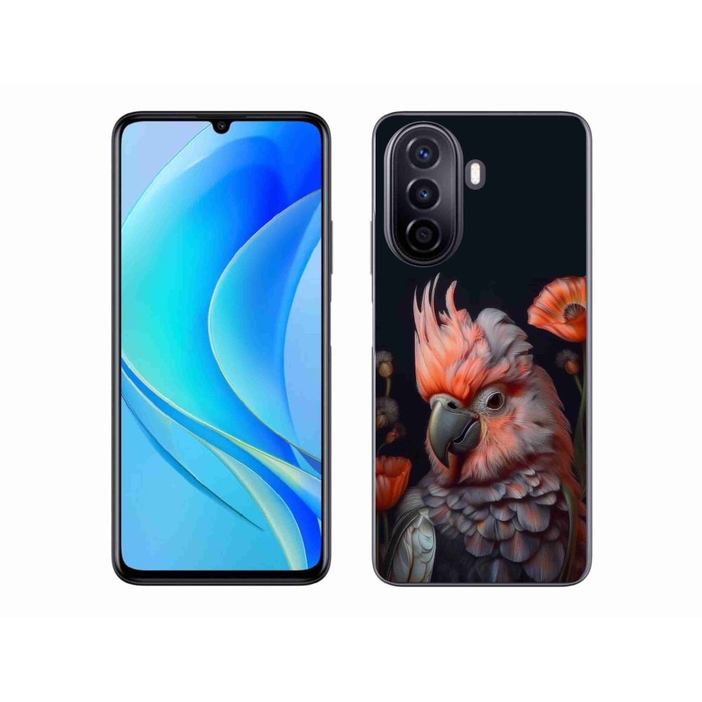 Gelový kryt mmCase na Huawei Nova Y70 - papoušek kakadu v barvách