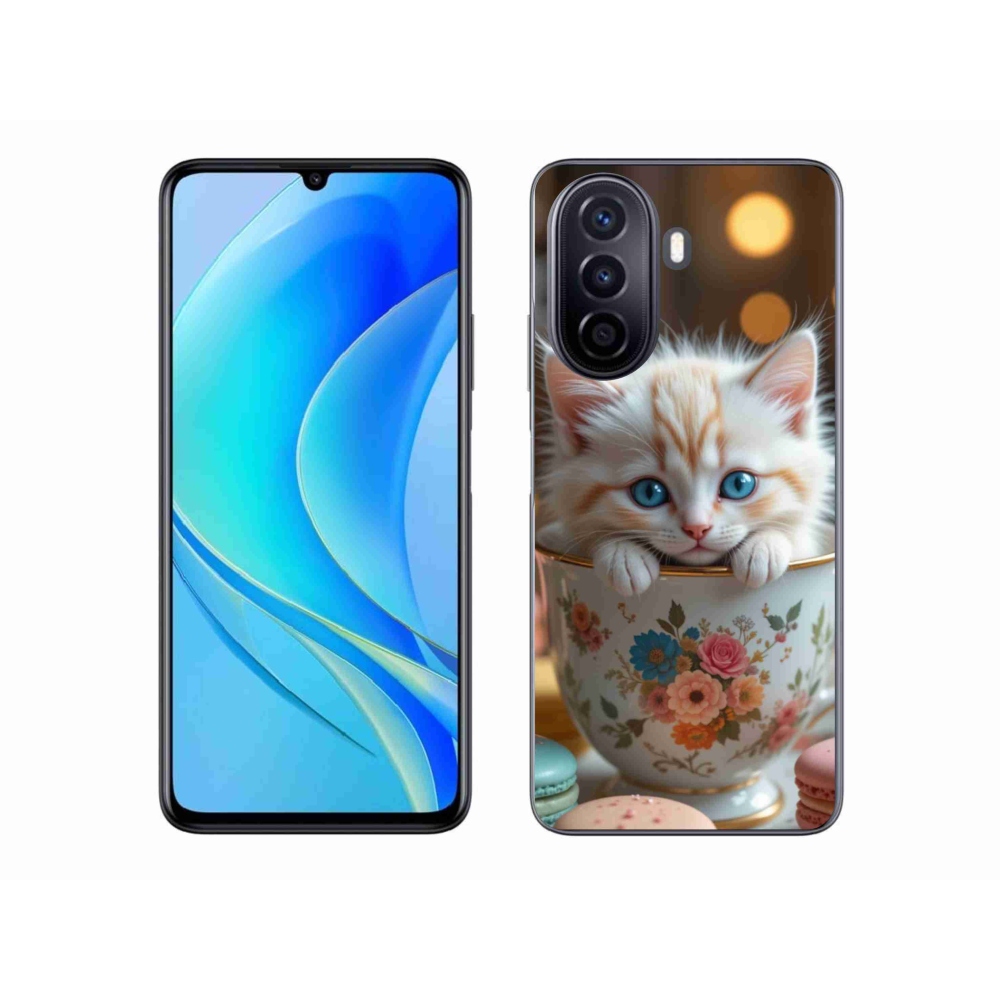 Gelový kryt mmCase na Huawei Nova Y70 - roztomilé kotě 6