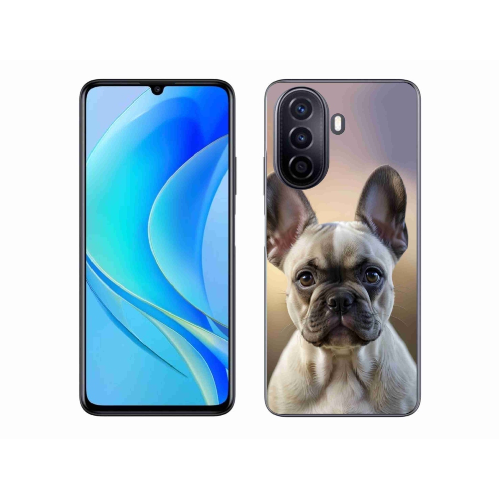 Gelový kryt mmCase na Huawei Nova Y70 - roztomilý francouzský buldoček