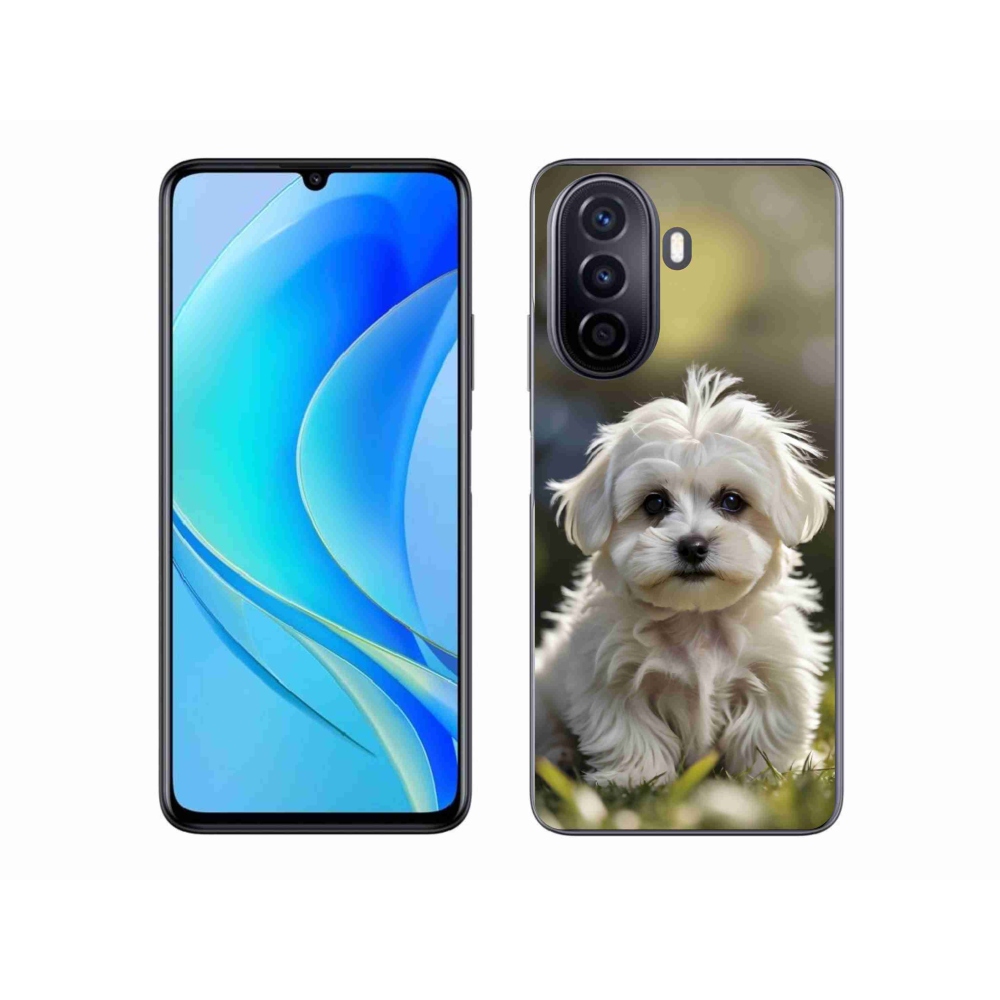 Gelový kryt mmCase na Huawei Nova Y70 - roztomilý maltézský psík