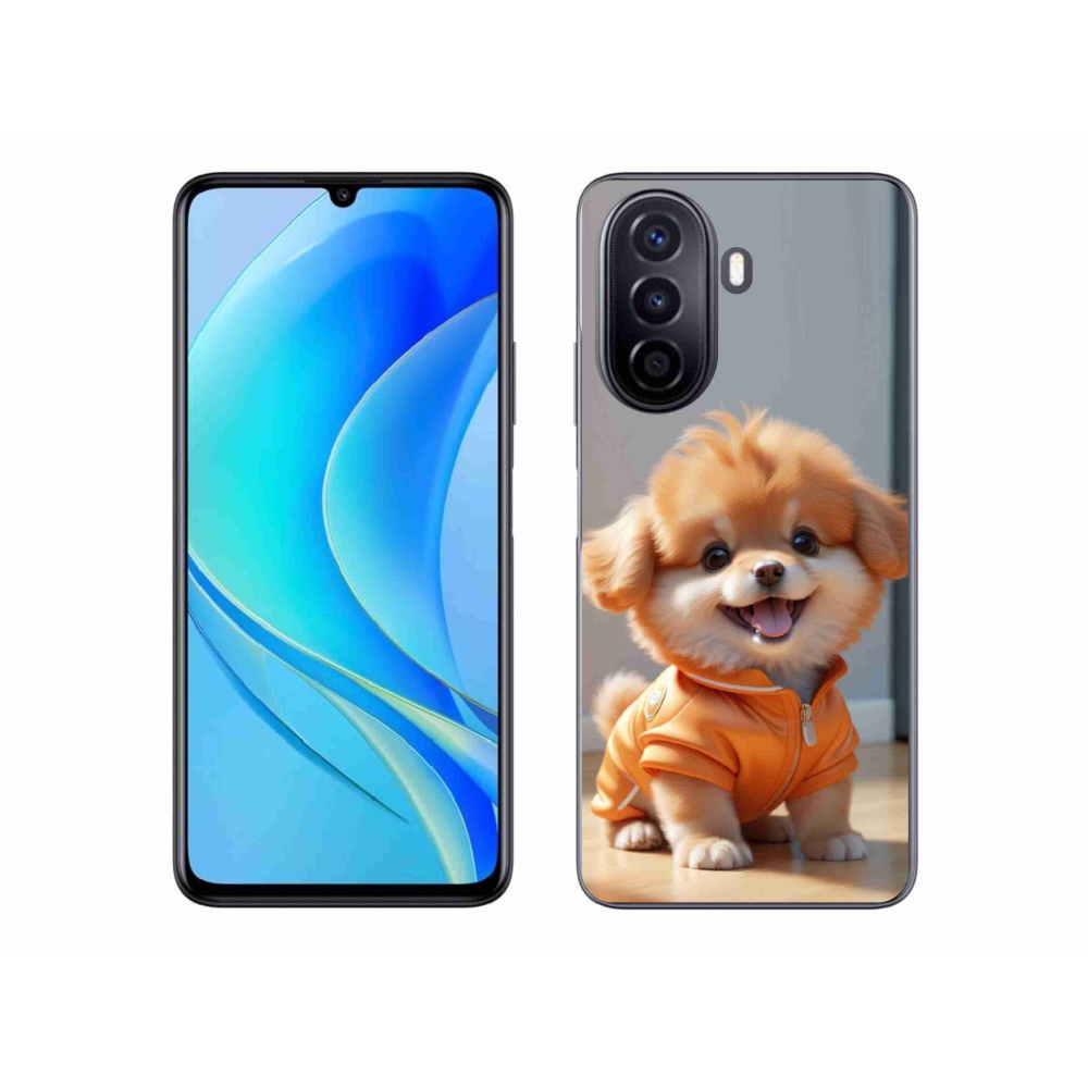 Gelový kryt mmCase na Huawei Nova Y70 - roztomilý pomeranian v mikině