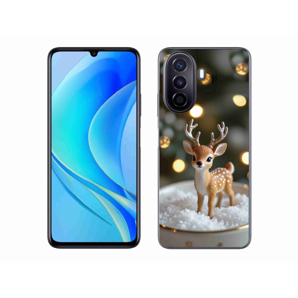 Gelový kryt mmCase na Huawei Nova Y70 - roztomilý vánoční jelen