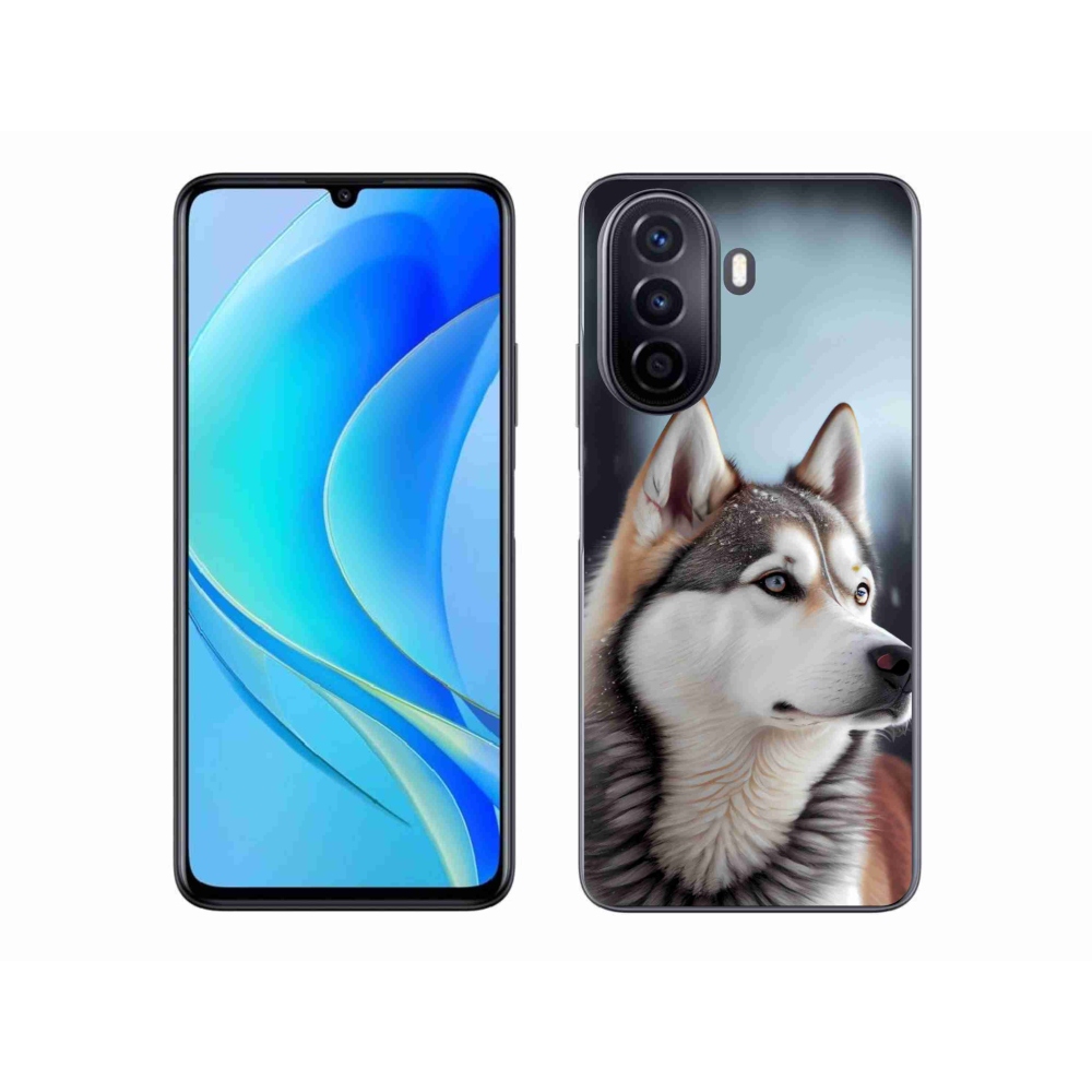 Gelový kryt mmCase na Huawei Nova Y70 - sibiřský husky