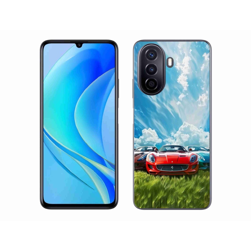 Gelový kryt mmCase na Huawei Nova Y70 - sportovní vozy