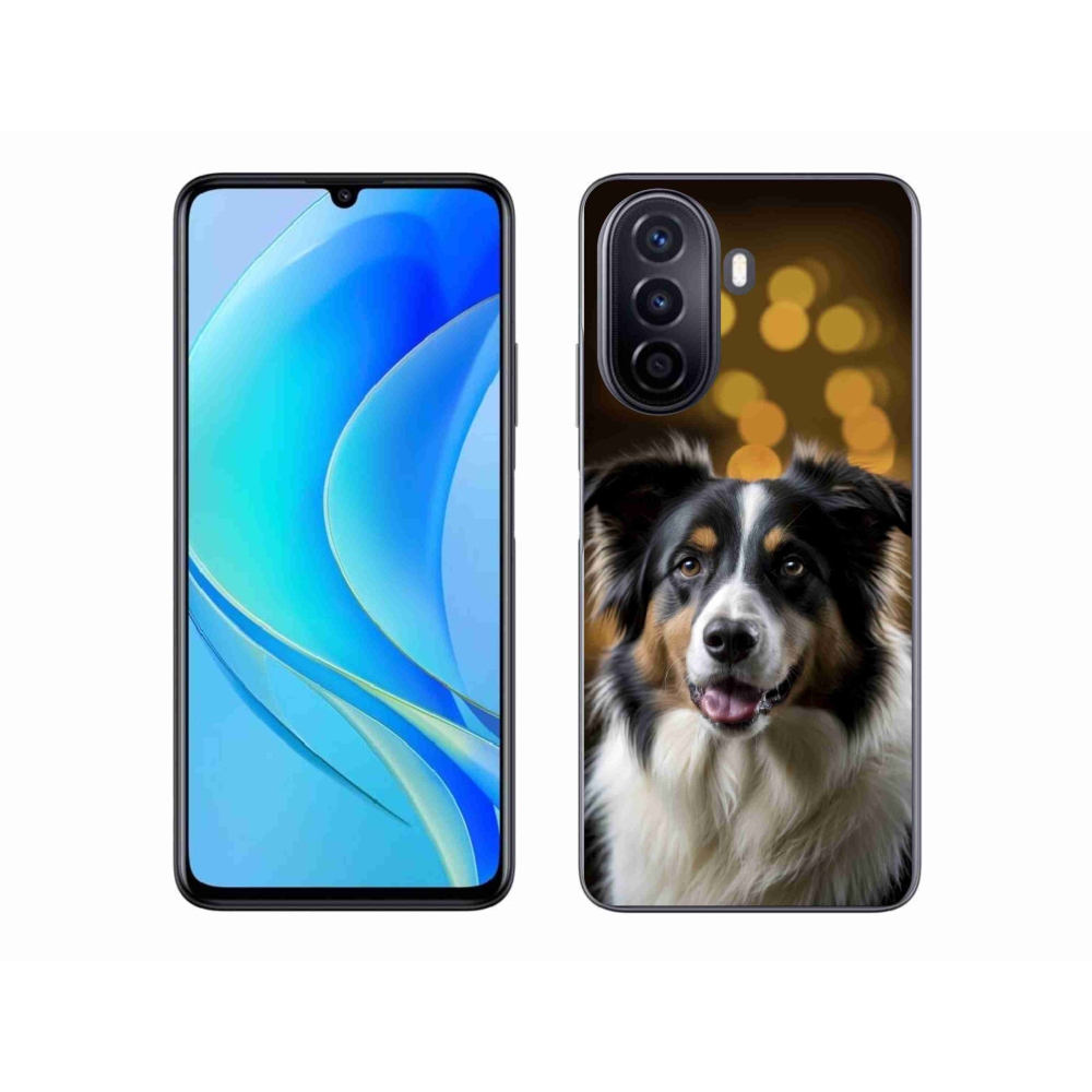 Gelový kryt mmCase na Huawei Nova Y70 - usměvavý australský ovčák