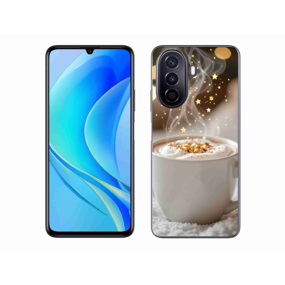 Gelový kryt mmCase na Huawei Nova Y70 - vánoční horký nápoj
