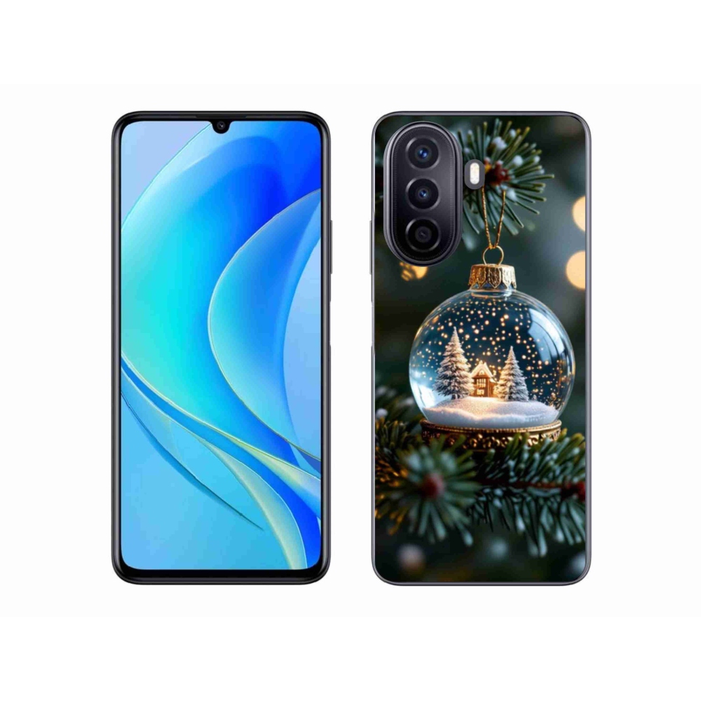 Gelový kryt mmCase na Huawei Nova Y70 - vánoční koule 2