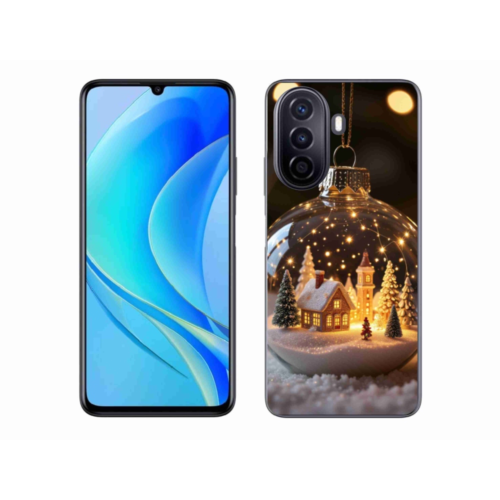 Gelový kryt mmCase na Huawei Nova Y70 - vánoční koule 3