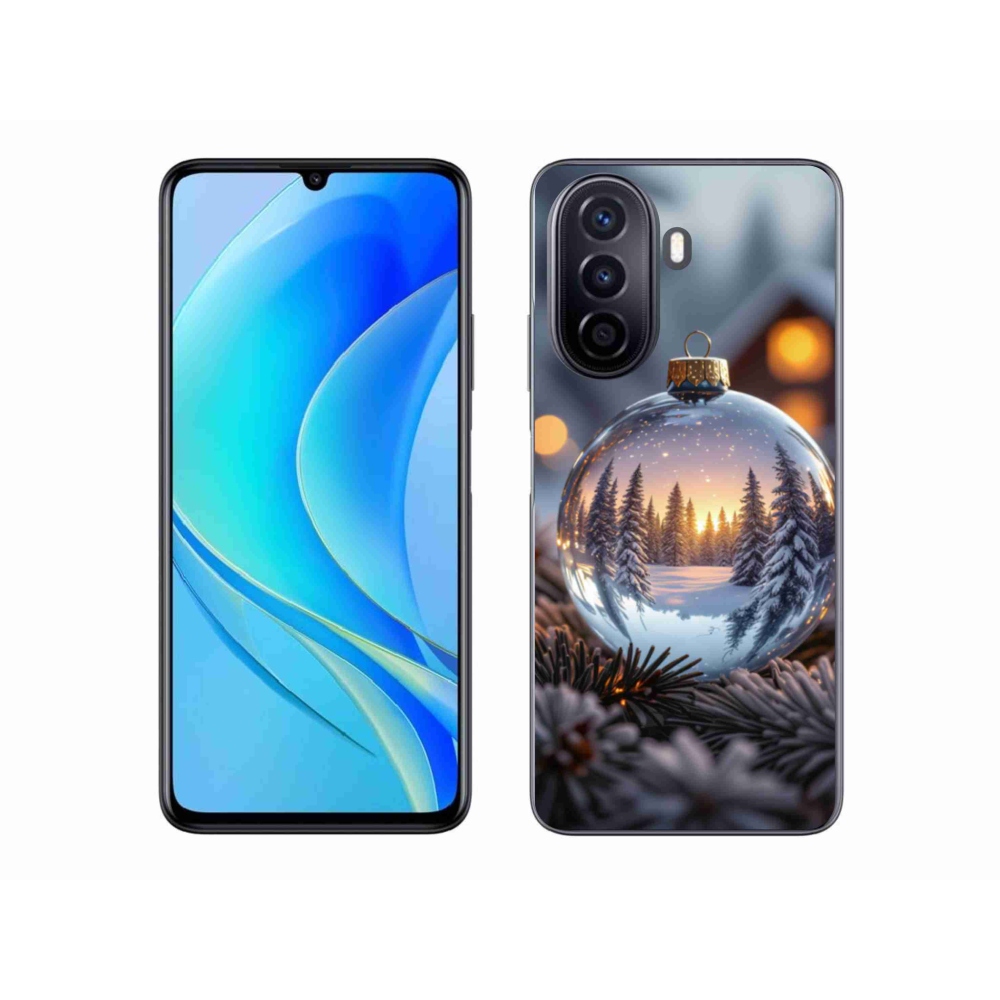 Gelový kryt mmCase na Huawei Nova Y70 - vánoční ozdoba